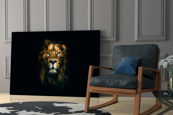 Aslan Cam Tablo - Resim 6