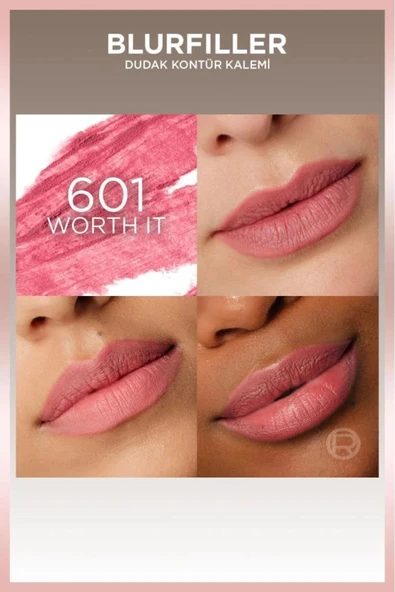 Blurfiller Dudak Kontür Kalemi - 601 Worth It - Resim 7