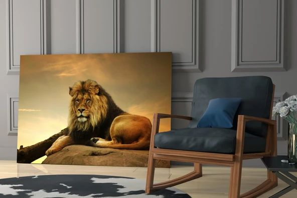 Aslan Cam Tablo - Resim 6