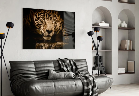 Leopar Cam Tablo - Resim 4
