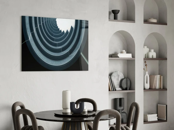 Geometrik Yapılar Cam Tablo - Resim 5