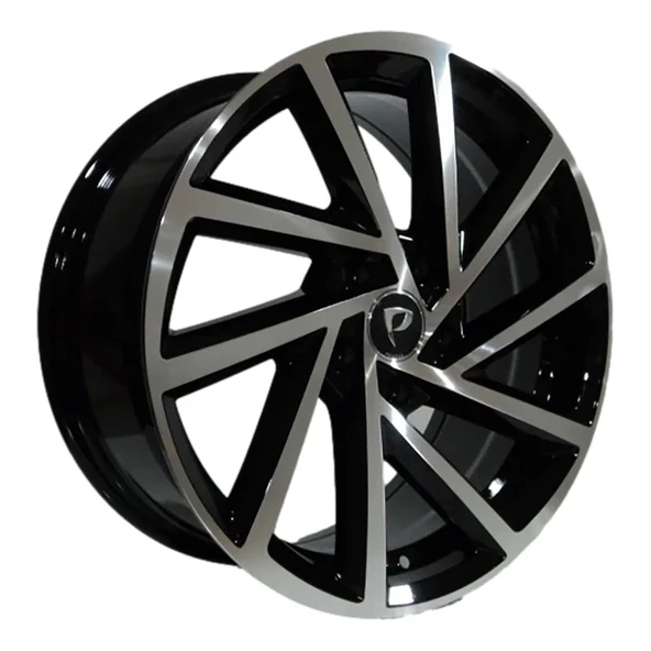 6.5 X 16 BK-5329 5X112 ET40 57.1 BLACK MACHINED XL ürün görseli 1
