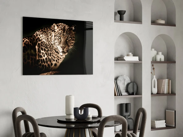Leopar Cam Tablo - Resim 5