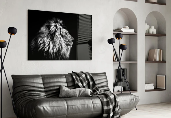 Aslan Cam Tablo - Resim 4