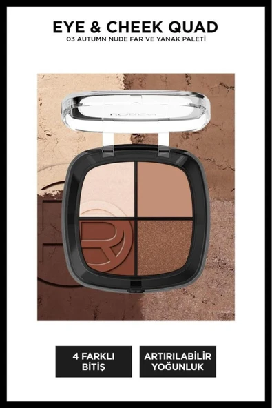 L'Oreal Paris Eye & Cheek Quad - 03 Autumn Nude Dörtlü Far ve Yanak Paleti ürün görseli 1
