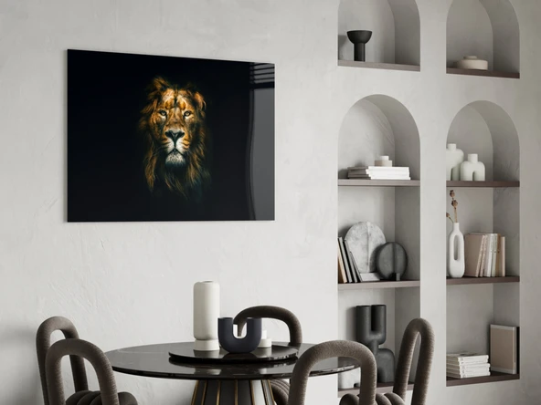 Aslan Cam Tablo - Resim 5