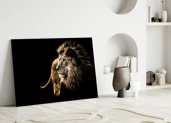 Aslan Cam Tablo - Resim 3