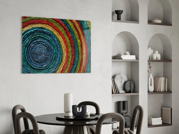 Renkli Spiral Cam Tablo - Resim 5