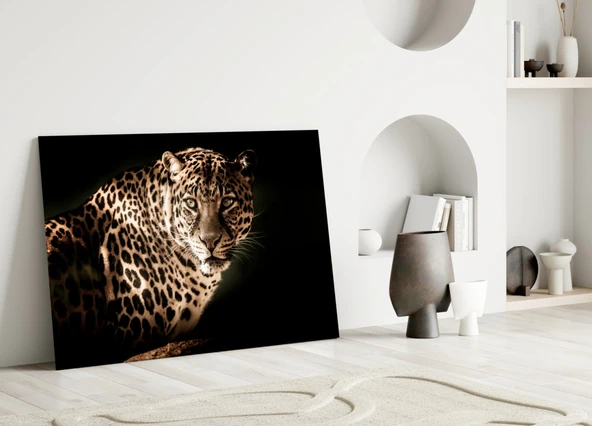 Leopar Cam Tablo - Resim 3