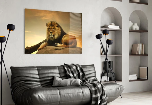 Aslan Cam Tablo - Resim 4