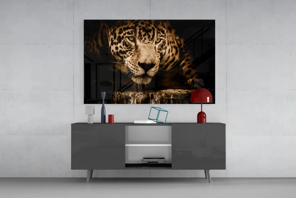 Leopar Cam Tablo - Resim 8