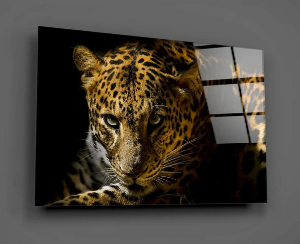 Leopar Cam Tablo - Resim 2