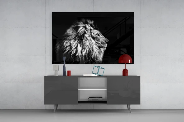 Aslan Cam Tablo - Resim 8