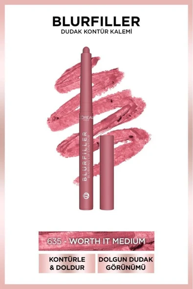 Blurfiller Dudak Kontür Kalemi - 635 Worth It Medium ürün görseli 1