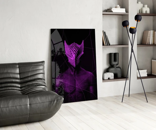 Darko Violet Cam Tablo - Resim 5
