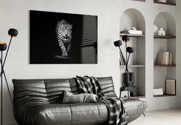 Leopar Cam Tablo - Resim 4