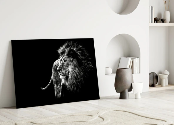 Aslan Cam Tablo - Resim 3