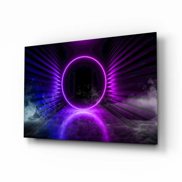 Neon Işıklar Cam Tablo ürün görseli 1