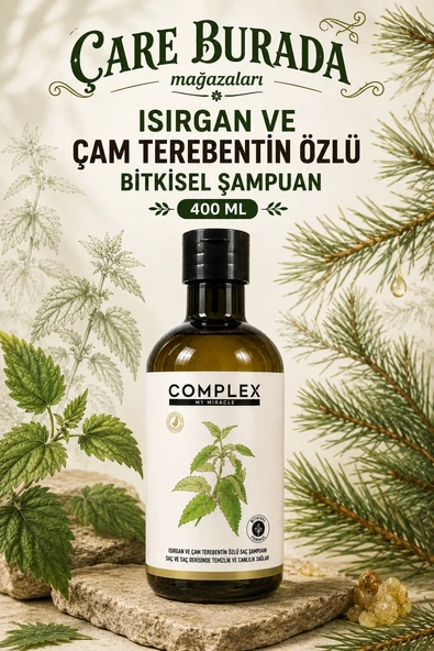 Complex Isırgan ve Çam Terebentin Özlü Bitkisel Şampuan 400 Ml ürün görseli 1
