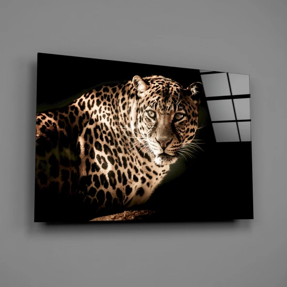 Leopar Cam Tablo - Resim 2