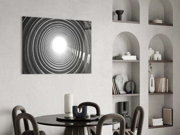 Geometrik Yapılar Cam Tablo - Resim 5