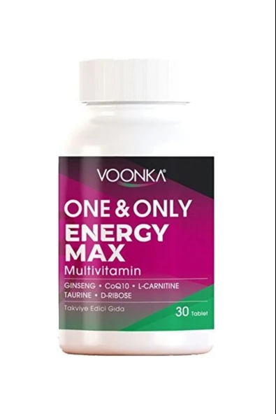 Voonka OneOnly Energy Max Multivitamin 30 Tablet ürün görseli 1