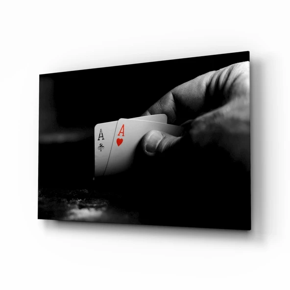 Oyun Kartları Cam Tablo ürün görseli 1
