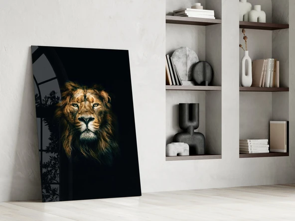 Aslan Cam Tablo - Resim 6