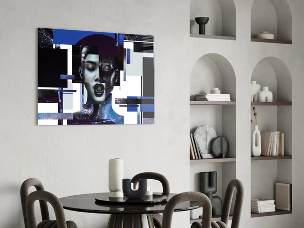Etki Kadını Cam Tablo - Resim 5