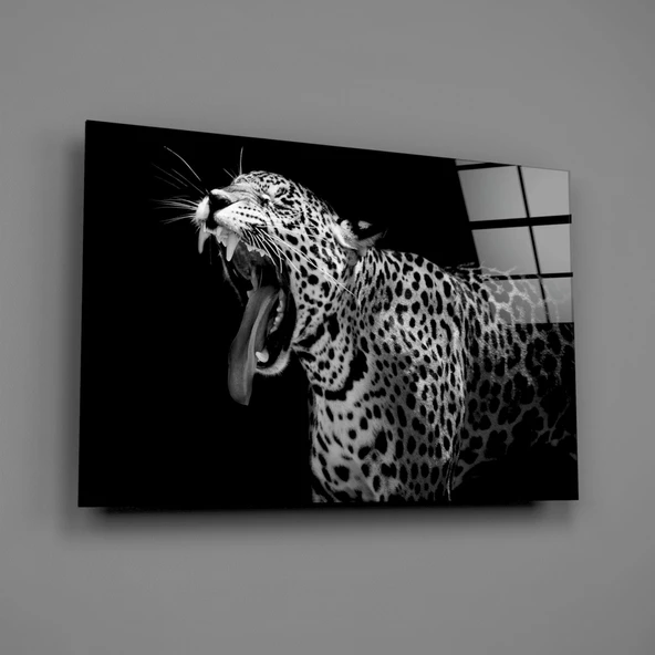 Leopar Cam Tablo - Resim 2