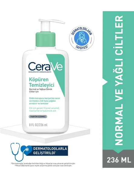 Cerave Köpüren Temizleyici 236 ml ürün görseli 1