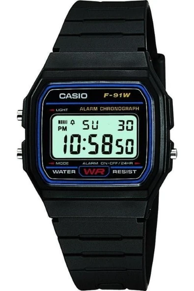Casio F-91W-1DG ERKEK KOL SAATİ ( 2 Yıl Türkiye Tek Distribütörü Ersa Saat Garantilidir) ürün görseli 1