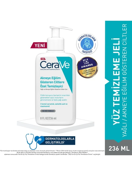 Cerave Akneye Eğilimli Ciltler İçin Özel Temizleyici 236 ml ürün görseli 1