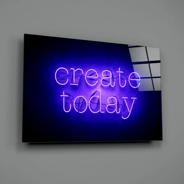 "Create Today" Cam Tablo - Resim 2