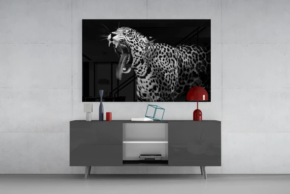 Leopar Cam Tablo - Resim 8