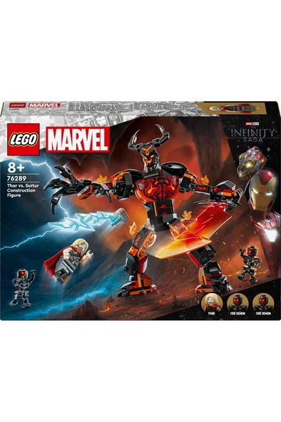 LEGO ® Marvel Thor, Surtur Yapım Figürüne Karşı 76289 – 8 Yaş ve Üzeri Yapım Seti (245 Parça) ürün görseli 1