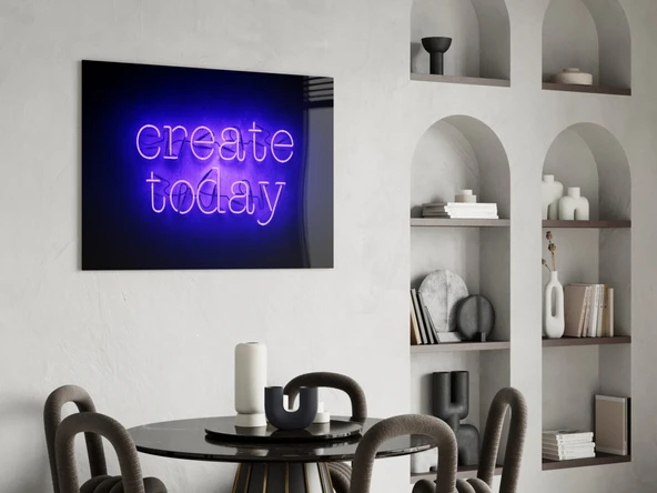 "Create Today" Cam Tablo - Resim 5