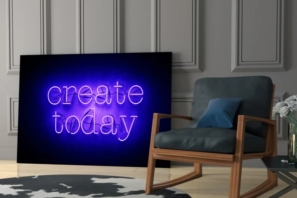 "Create Today" Cam Tablo - Resim 6