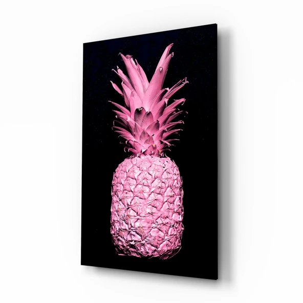 Pembe Ananas Cam Tablo ürün görseli 1