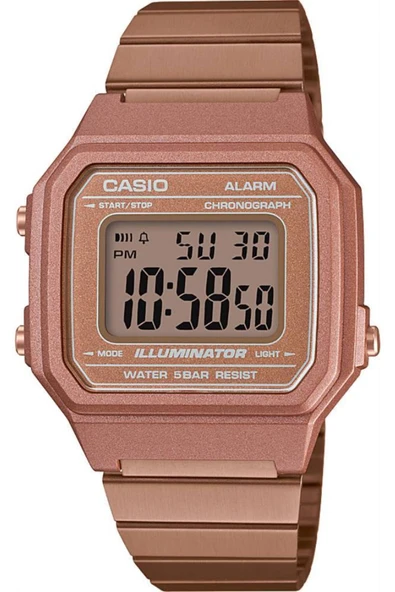 Casio B650wc-5adf Retro Rose Gold Dijital Kol Saati ürün görseli 1