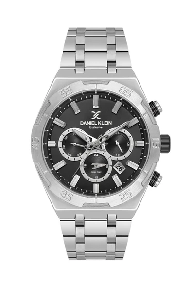 Daniel Klein DK.1.14207-1 Exclusive Fonksiyonlar Aktif Çelik Kaplama Metalik Renk Erkek Kol Saati ürün görseli 1