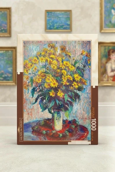 1000 Parça Kudüs Enginar Çiçekleri Claude Monet'nin Fırçasından Yaşam Alanınıza Bir Dokunuş ürün görseli 1