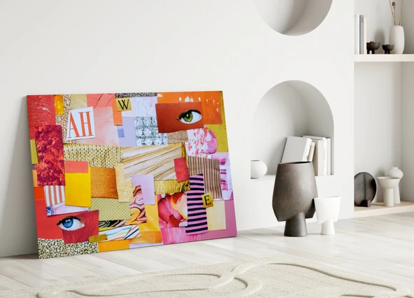 Modern Patchwork Cam Tablo - Resim 3