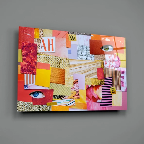 Modern Patchwork Cam Tablo - Resim 2