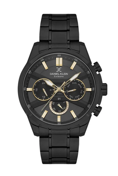 Daniel Klein DK.1.13793-5 Exclusive Fonksiyonlar Aktif Çelik Kaplama Erkek Kol Saati ürün görseli 1