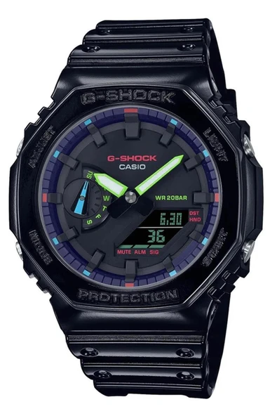 Casio G-SHOCK GA-2100RGB-1ADR Erkek Kol Saati ürün görseli 1