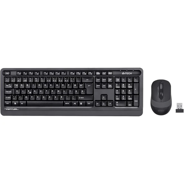 A4 Tech FG1010 F Kablosuz MM Klavye Mouse Set Gri ürün görseli 1