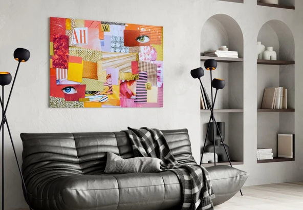 Modern Patchwork Cam Tablo - Resim 4