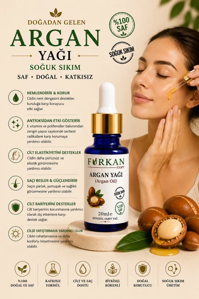 Famy Furkan Argan Yağı 20ml - Resim 2