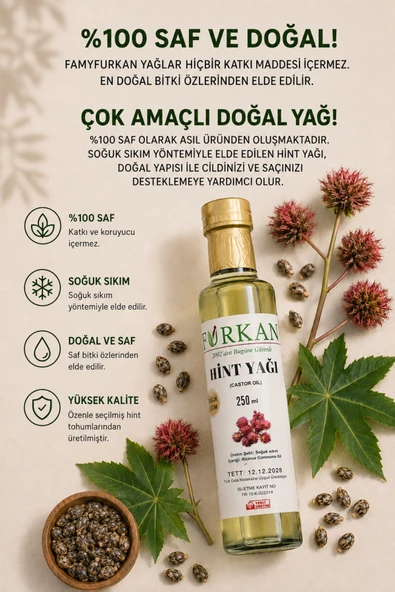 Famy Furkan Hint Yağı 250ml - Resim 3